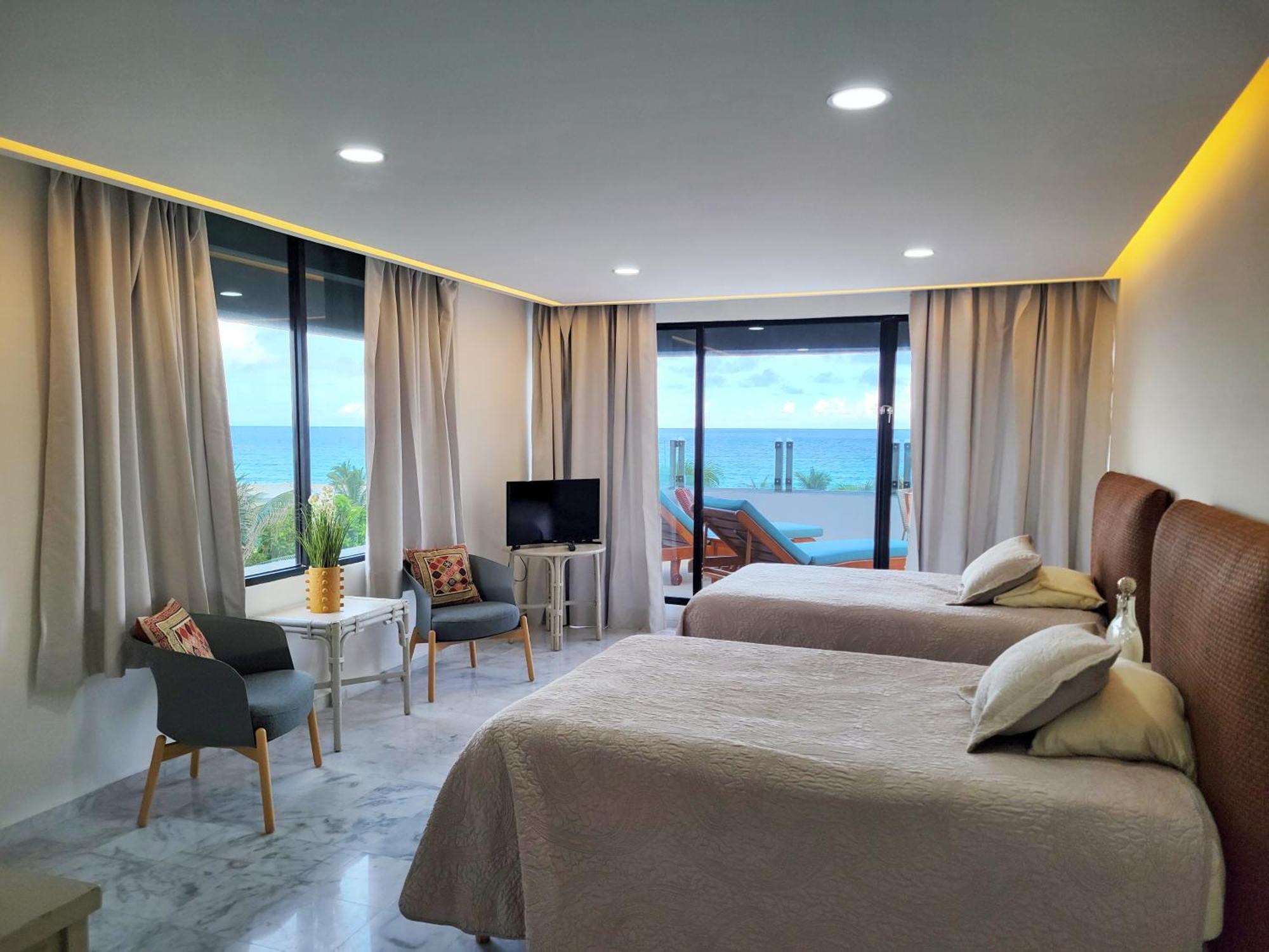 Beachfront Getaway Condo カンクン エクステリア 写真